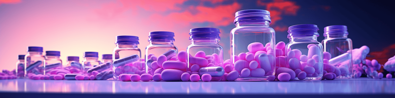 image of different drug pills on a surface