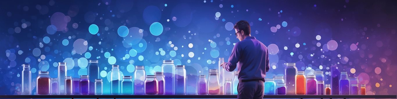 image of a doctor in a lab doing drug, clinical research