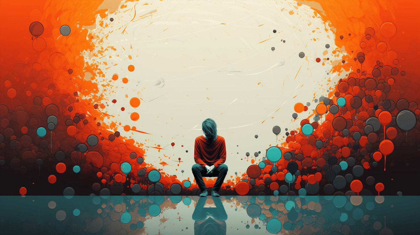 abstract image of a patient experiencing side effect