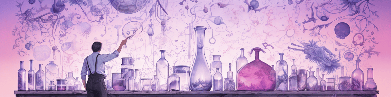 image of a doctor in a lab doing drug, clinical research