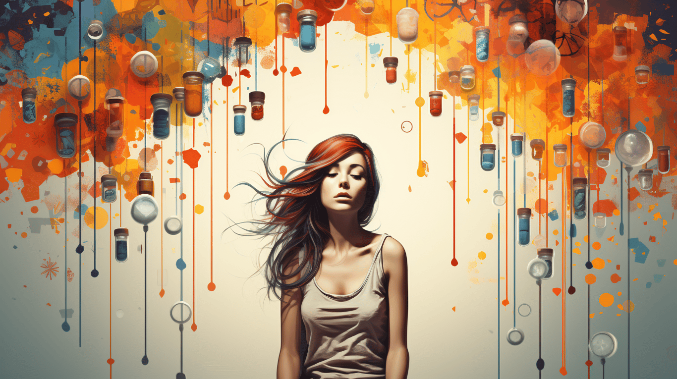 abstract image of a patient experiencing side effect