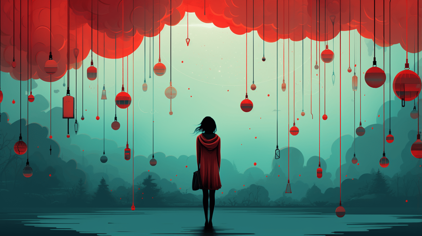 abstract image of a patient experiencing side effect