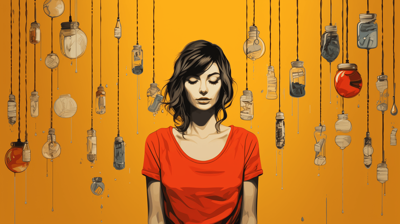 abstract image of a patient experiencing side effect