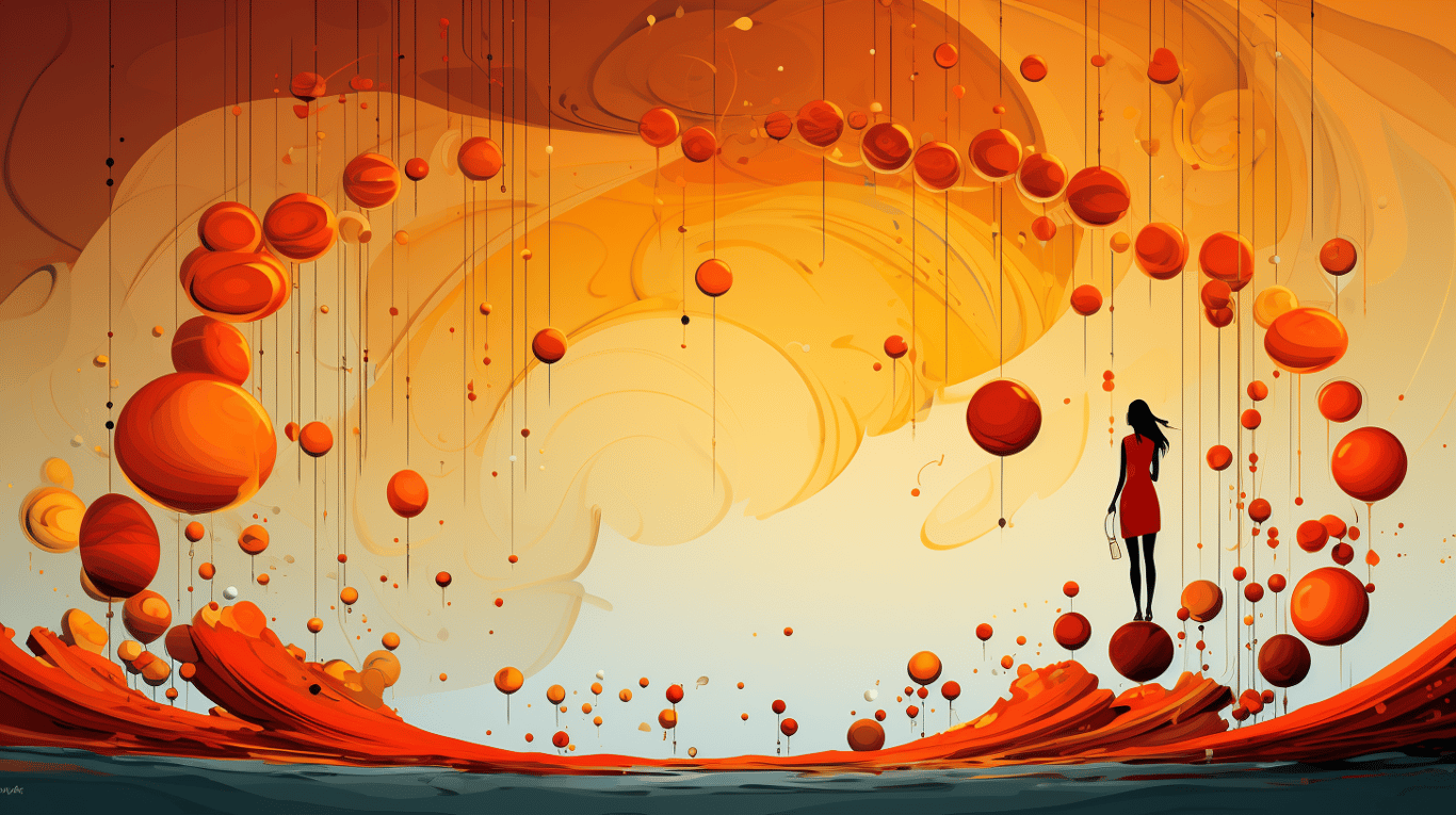 abstract image of a patient experiencing side effect