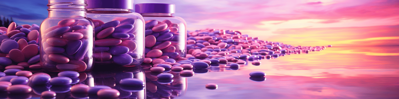 image of different drug pills on a surface