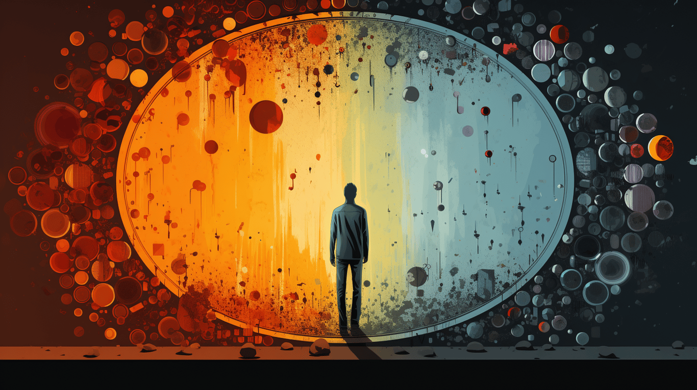 abstract image of a patient experiencing side effect