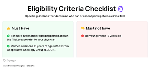 Chemotherapy (Other) Clinical Trial Eligibility Overview. Trial Name: NCT03873883 — Phase 1