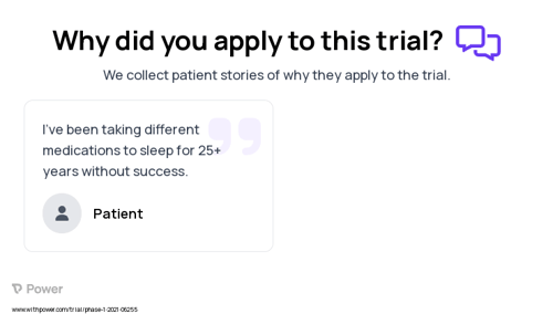 Sleep Patient Testimony for trial: Trial Name: NCT04727619 — N/A
