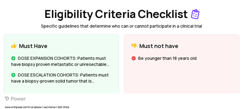 Irinotecan Hydrochloride (Topoisomerase I inhibitor) Clinical Trial Eligibility Overview. Trial Name: NCT04514497 — Phase 1