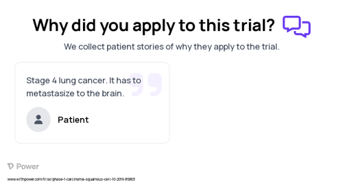 Cervical Cancer Patient Testimony for trial: Trial Name: NCT04116320 — Phase 1