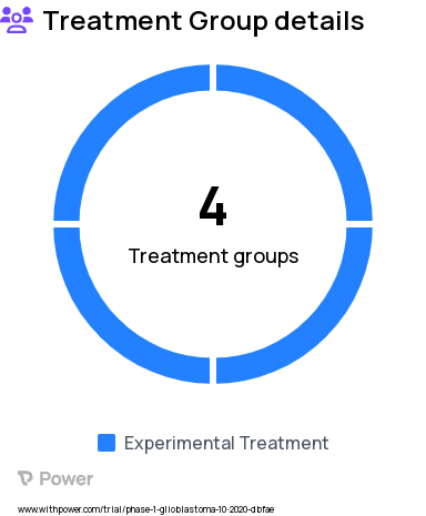 Glioblastoma Research Study Groups: Dendritic cell vaccine dose escalation one, Dendritic cell vaccine dose escalation two, Dendritic cell vaccine: Starting dose, Dendritic cell vaccine dose de-escalation