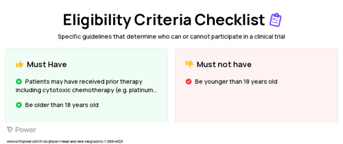 Erlotinib Hydrochloride (Tyrosine Kinase Inhibitor) Clinical Trial Eligibility Overview. Trial Name: NCT00954226 — Phase 1