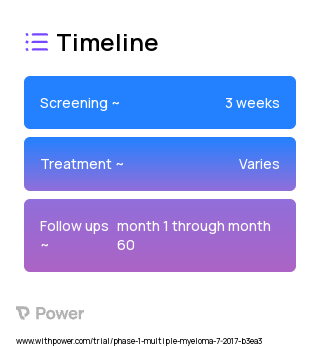 bb21217 (CAR T-cell Therapy) 2023 Treatment Timeline for Medical Study. Trial Name: NCT03274219 — Phase 1