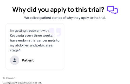Solid Tumors Patient Testimony for trial: Trial Name: NCT05199272 — Phase 1 & 2