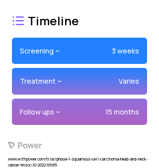Chemoradiation 2023 Treatment Timeline for Medical Study. Trial Name: NCT05526924 — Phase 1