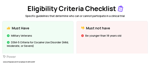 Prize-Based Contingency Management Clinical Trial Eligibility Overview. Trial Name: NCT03799341 — N/A