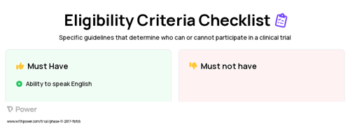 Getting Ahead in a Just-Gettin'-By World Clinical Trial Eligibility Overview. Trial Name: NCT03247634 — N/A