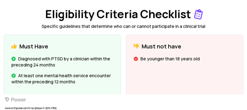 Equine Therapy Clinical Trial Eligibility Overview. Trial Name: NCT04832815 — N/A