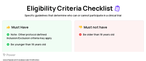 Bictegravir/Emtricitabine/Tenofovir Alafenamide Fixed Dose Combination (Antiretroviral) Clinical Trial Eligibility Overview. Trial Name: NCT02881320 — Phase 2 & 3