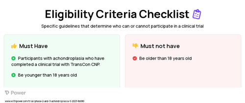 TransCon CNP (Other) Clinical Trial Eligibility Overview. Trial Name: NCT05929807 — Phase 2 & 3