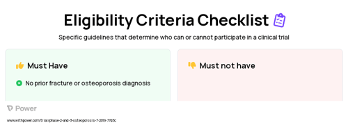 Bone Health Service Model Clinical Trial Eligibility Overview. Trial Name: NCT04079868 — N/A