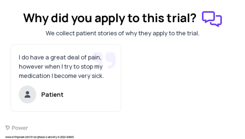 Opioid Withdrawal Syndrome Patient Testimony for trial: Trial Name: NCT05511909 — Phase 2