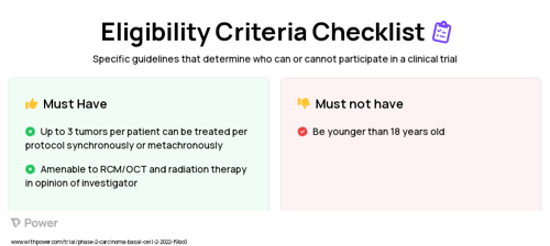Radiation Therapy (Other) Clinical Trial Eligibility Overview. Trial Name: NCT05294120 — Phase 2