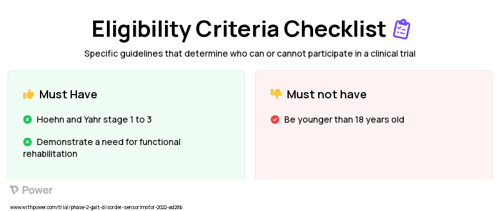 G-EO End-Effector Gait Trainer Clinical Trial Eligibility Overview. Trial Name: NCT05218187 — Phase 1 & 2