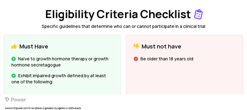 Lonapegsomatropin (Growth Hormone) Clinical Trial Eligibility Overview. Trial Name: NCT05690386 — Phase 2