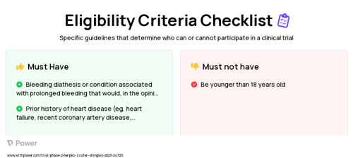 Shingrix (Vaccine) Clinical Trial Eligibility Overview. Trial Name: NCT05703607 — Phase 2