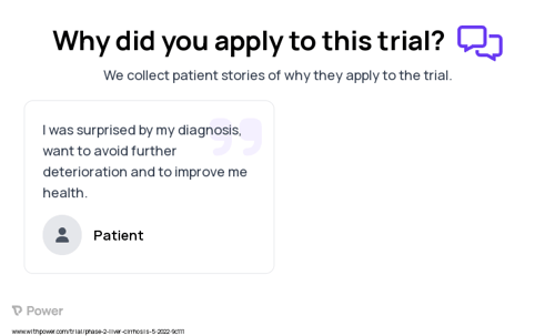 Nonalcoholic Steatohepatitis Patient Testimony for trial: Trial Name: NCT05327127 — Phase 2
