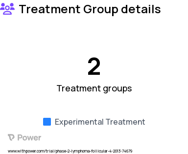 Follicular Lymphoma Research Study Groups: Arm II (radiation therapy and observation), Arm I (radiation therapy and rituximab)