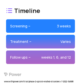 Methadone (Opioid Agonist) 2023 Treatment Timeline for Medical Study. Trial Name: NCT05459402 — Phase 2