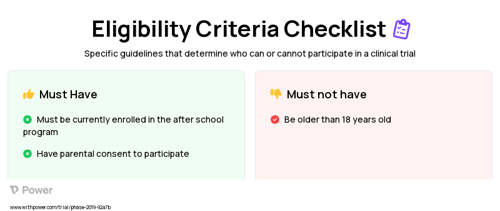 Connect Staff-based PA intervention Clinical Trial Eligibility Overview. Trial Name: NCT03732144 — N/A