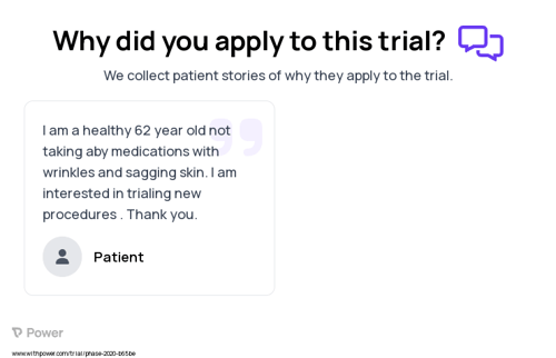 Wrinkles Patient Testimony for trial: Trial Name: NCT04240080 — N/A