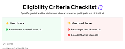 Triazolam 0.25 MG Oral Tablet Clinical Trial Eligibility Overview. Trial Name: NCT03954483 — N/A