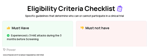 CSL312 (Garadacimab) (Monoclonal Antibodies) Clinical Trial Eligibility Overview. Trial Name: NCT04739059 — Phase 3