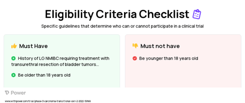 UGN-102 (Chemotherapy) Clinical Trial Eligibility Overview. Trial Name: NCT05243550 — Phase 3