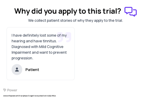 Hearing Loss Patient Testimony for trial: Trial Name: NCT05532657 — Phase 3