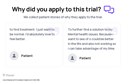 Bipolar Disorder Patient Testimony for trial: Trial Name: NCT04777357 — Phase 3