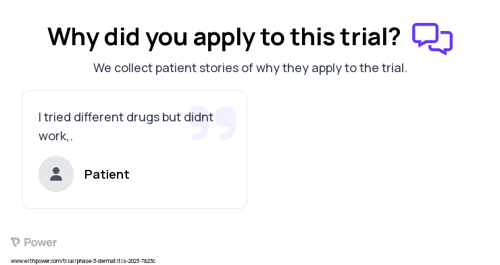 Atopic Dermatitis Patient Testimony for trial: Trial Name: NCT05601882 — Phase 3