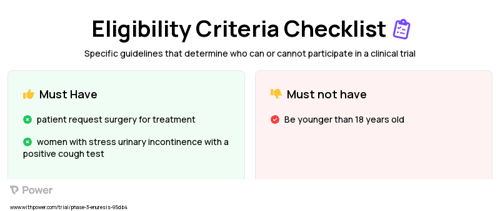 Mini Arc Precise Pro (Sling) Clinical Trial Eligibility Overview. Trial Name: NCT01799122 — Phase 3