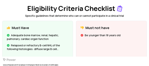 lisocabtagene maraleucel (CAR T-cell Therapy) Clinical Trial Eligibility Overview. Trial Name: NCT03744676 — Phase 2