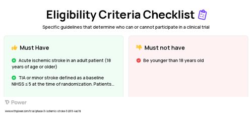 Tenecteplase (Thrombolytic Agent) Clinical Trial Eligibility Overview. Trial Name: NCT02398656 — Phase 3