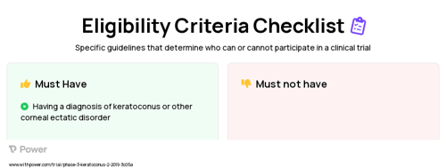 Epi-OFF (Procedure) Clinical Trial Eligibility Overview. Trial Name: NCT03858036 — Phase 3