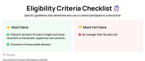 Pembrolizumab (Checkpoint Inhibitor) Clinical Trial Eligibility Overview. Trial Name: NCT03993353 — Phase 2