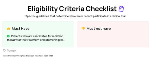 Proton Craniospinal Irradiation (CSI) (Proton Therapy) Clinical Trial Eligibility Overview. Trial Name: NCT04343573 — Phase 2