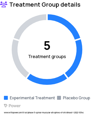 Spinal Muscular Atrophy Research Study Groups: Main Efficacy Population (Apitegromab 10 mg/kg), Main Efficacy Population (Apitegromab 20 mg/kg), Main Efficacy Population (Placebo), Exploratory Subpopulation (Apitegromab), Exploratory Subpopulation (Placebo)