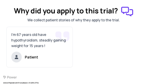 Obesity Patient Testimony for trial: Trial Name: NCT02944500 — Phase 4