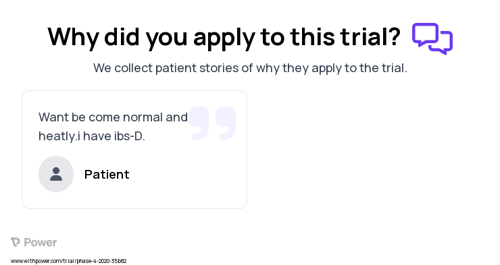 Microbiome Patient Testimony for trial: Trial Name: NCT04418258 — N/A